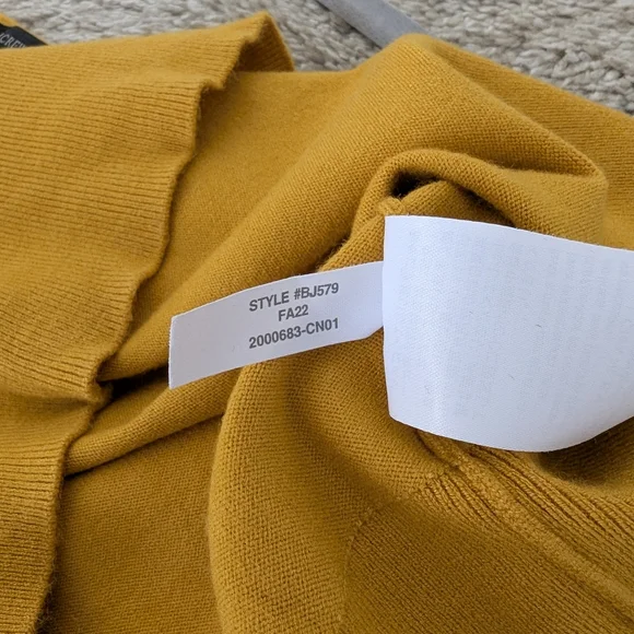 J. Crew One-shoulder Stretch Sweater Mustard Yellow - Picture 8 of 8